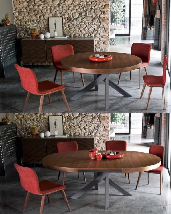 Dining Table Set Round Extendable Off 58, Modern Round Kitchen Table And Chairs