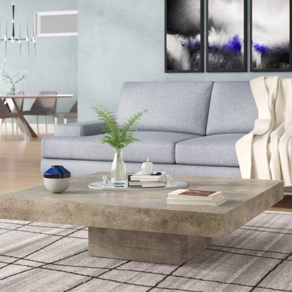 51 Square Coffee Tables That Every, Long Table For Living Room