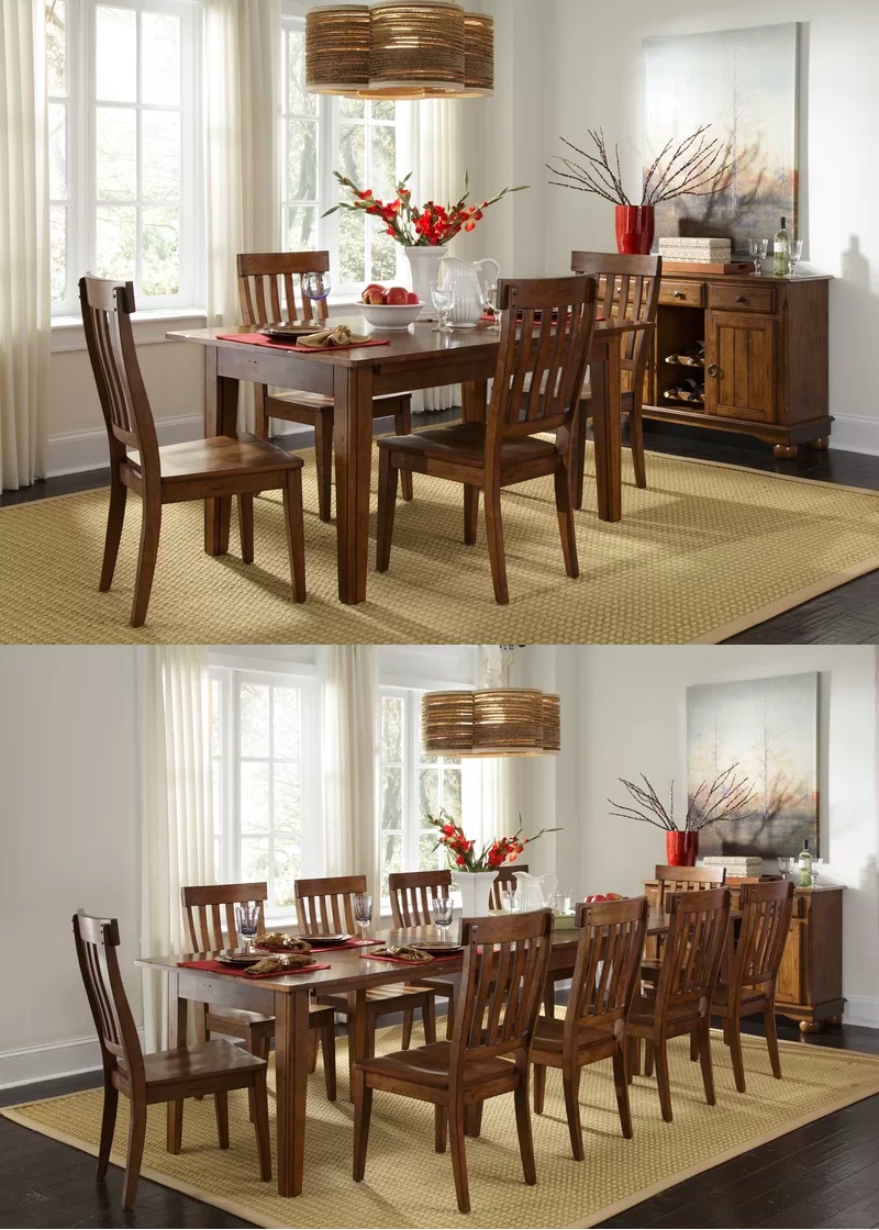 Seat Extendable Dining Table, How Long Should A Dining Room Table Be To Seat 12