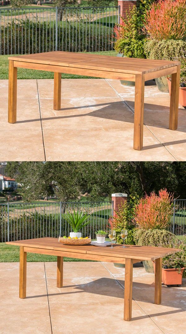51 Outdoor Dining Tables That Will Wow, Long Wooden Table Outdoor