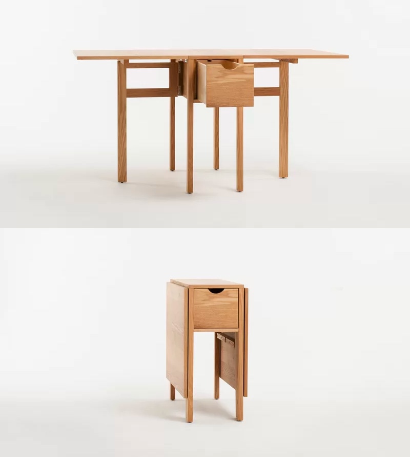 Folding Drop Leaf Table With Pull Out, Is It Table Leaf Or Leaves