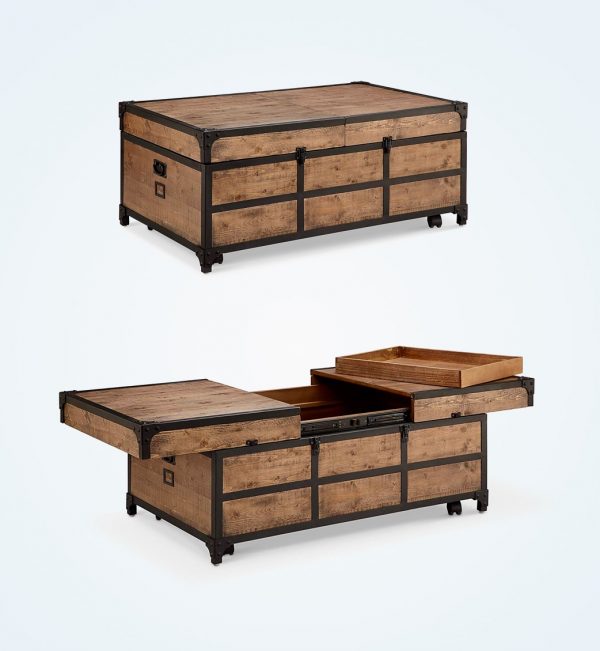51 Coffee Tables With Storage To, Small Wood Trunk Coffee Table