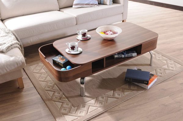 51 Coffee Tables With Storage To, Coffee Table Drawers Shelf