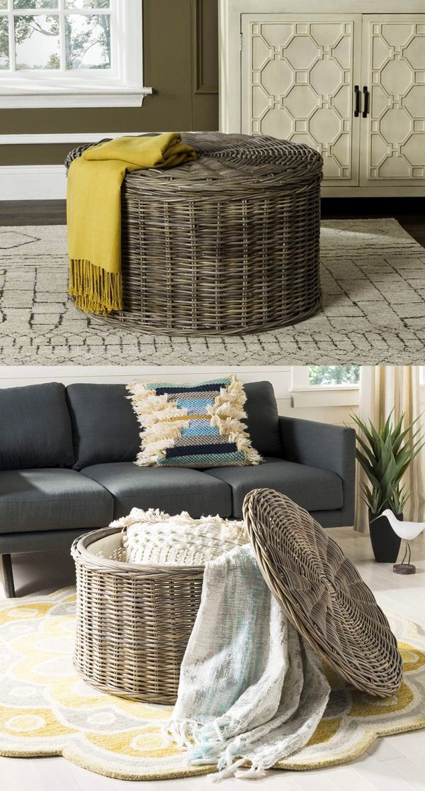 51 Coffee Tables With Storage To, Coffee Table Wicker Display