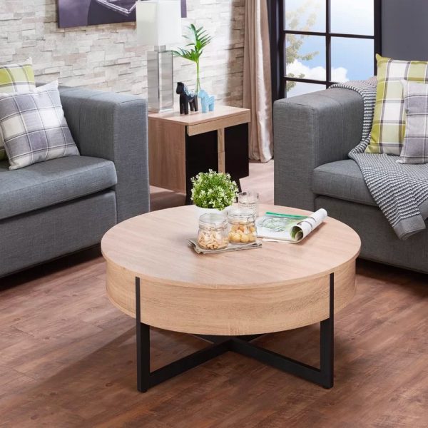 51 Coffee Tables With Storage To, Round Lamp Table With Storage