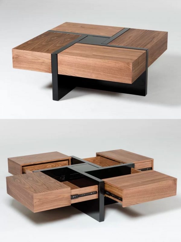 51 Coffee Tables With Storage To, Small Storage Table With Drawers