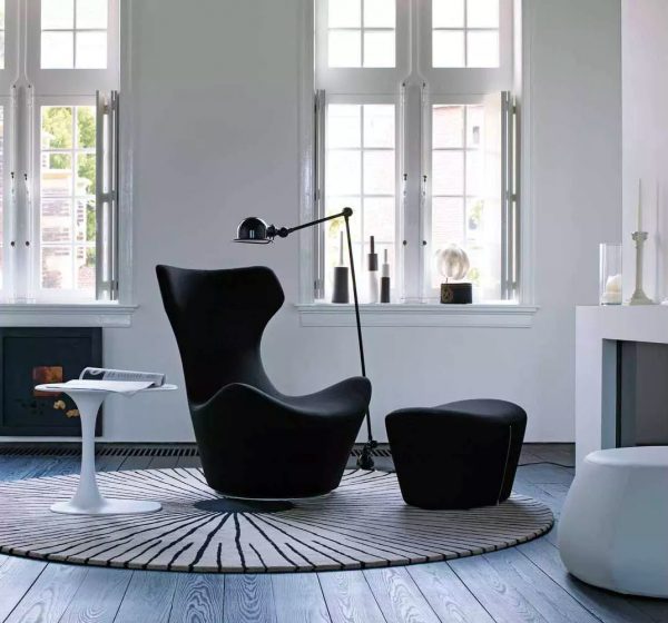 41 Wingback Chairs That Reinvent A, Black Leather Wingback Chair Modern Design