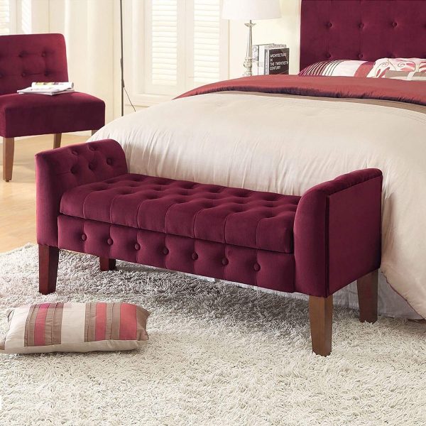 51 Storage Benches To Streamline Your, Leather End Of Bed Storage Bench