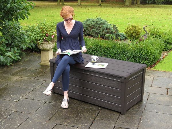 51 Storage Benches To Streamline Your Seating And - Wing Wicker Patio Storage Bench With Lid