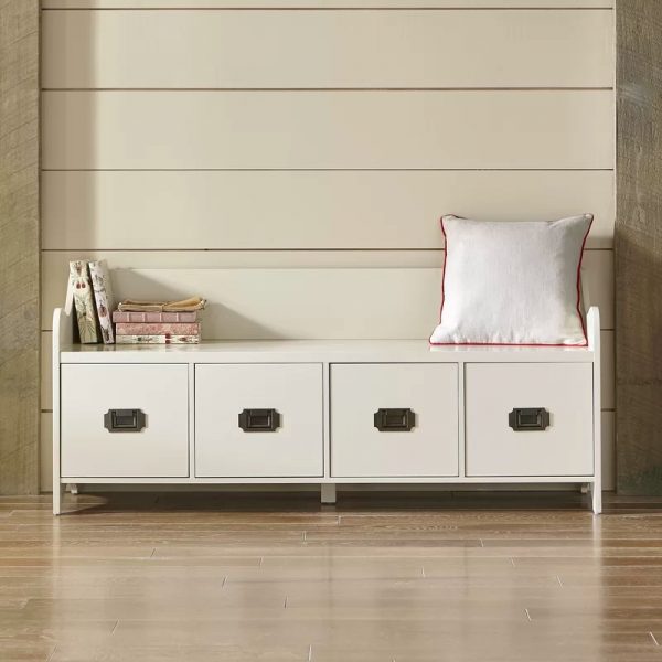 Bedroom Storage Bench With Drawers, Bed Storage Bench White