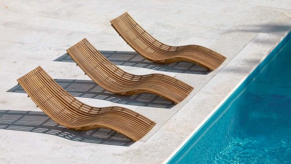 51 Relaxing Poolside Sitting Areas To, Pyre Floating Fire Pit For Swimming Pools