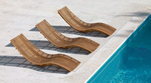 Sun Waterproof Beach Pool Lounger Weatherproof Lounge Furniture 