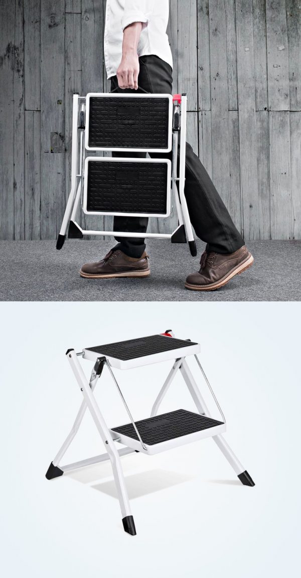 51 Step Stools And Ladders That Give, Bar Stool With Folding Steps