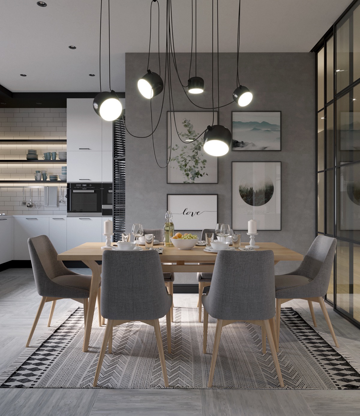 51 Grey Dining Rooms With Tips To Help You Decorate And Accessorize Yours - How To Decorate A Dining Room With Grey Walls