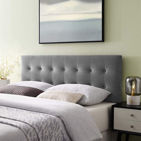 41 Tufted Headboards That Will, What Color Comforter Goes With Grey Headboard