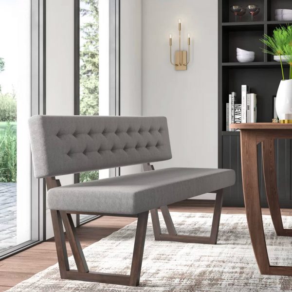 51 Dining Benches To Transform And, Black Leather Dining Bench With Back