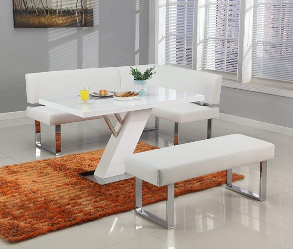 51 Dining Benches To Transform And, White Kitchen Table With Bench And Chairs