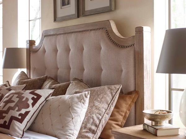 41 Tufted Headboards That Will, Light Brown Tufted Headboard