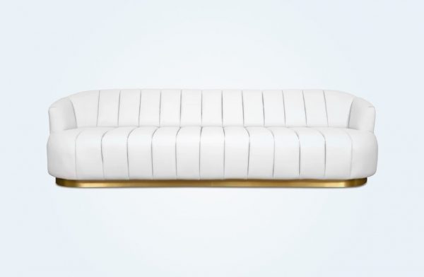 51 Tufted Sofas That Make Everyday, White Leather Tufted Sofa