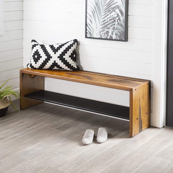 51 Entryway Benches For A Warm And, Leather Entryway Bench With Back