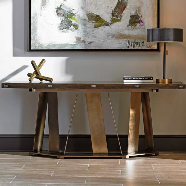 51 Console Tables That Take A Creative, Wood Modern Design Console Table