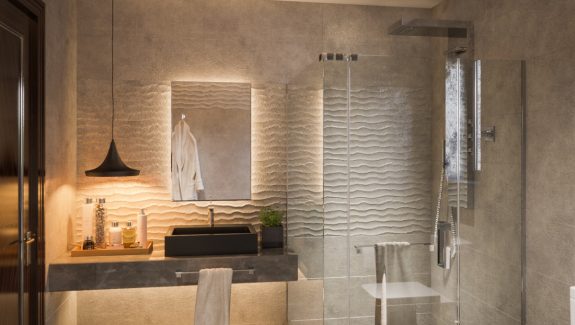 40 Modern Bathroom Vanities That, Bathroom Vanity With Shelf Underneath
