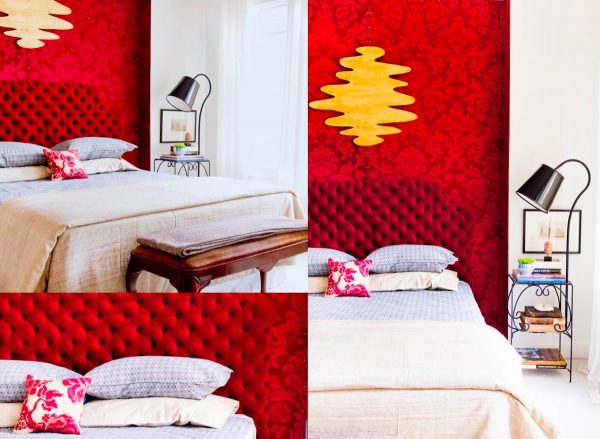 red master bedroom | Interior Design Ideas