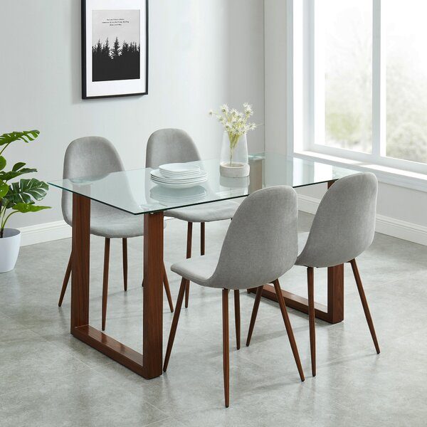 Wood Glass Dining Table And Chairs, Best Chair For Glass Dining Table