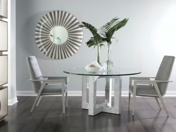 51 Glass Dining Tables That Create An, Round Smoked Glass Dining Table
