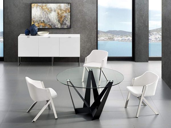 51 Glass Dining Tables That Create An, Modern Glass Round Dining Table For 6
