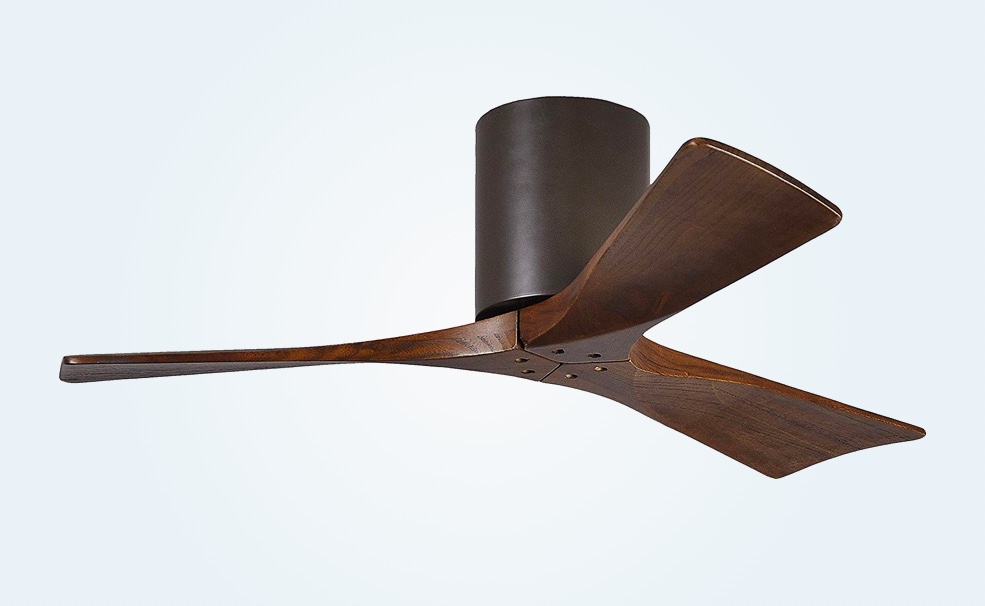 Wood Blades Sleek Modern Dark Brown, Dark Wood Ceiling Fan