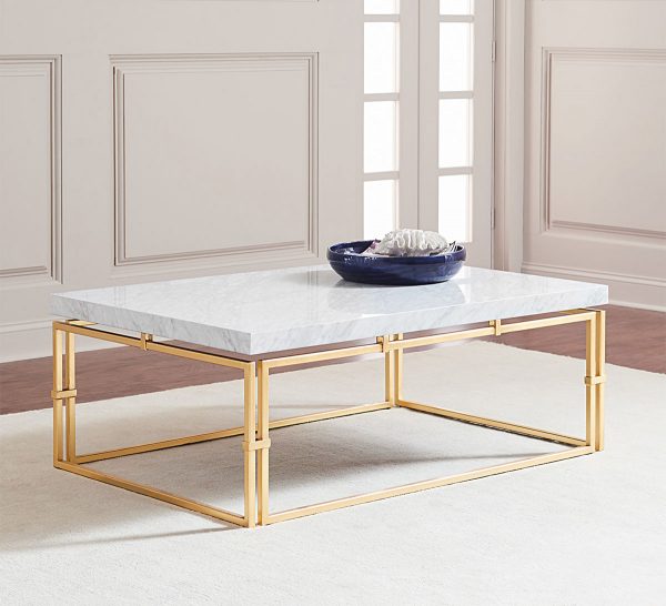 51 Marble And Faux Coffee Tables, Brass Marble Top Coffee Table