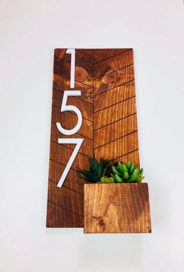 51 House Numbers For Fabulously, Wooden House Number Signs For Yard