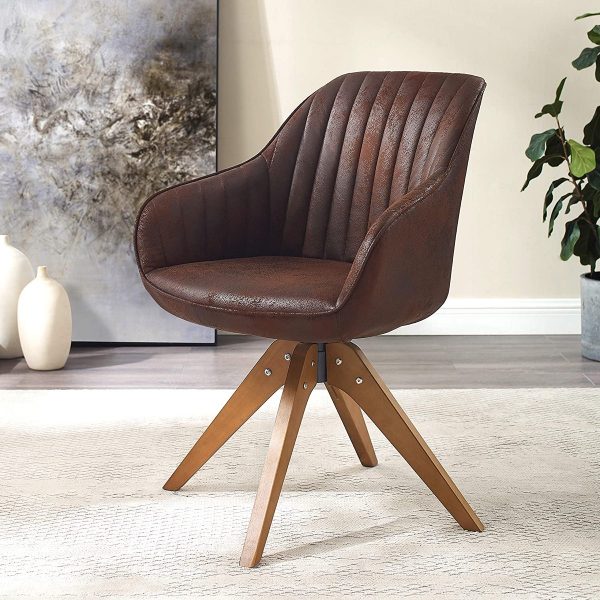 51 Leather Faux Chairs That, Distressed Leather Accent Chairs