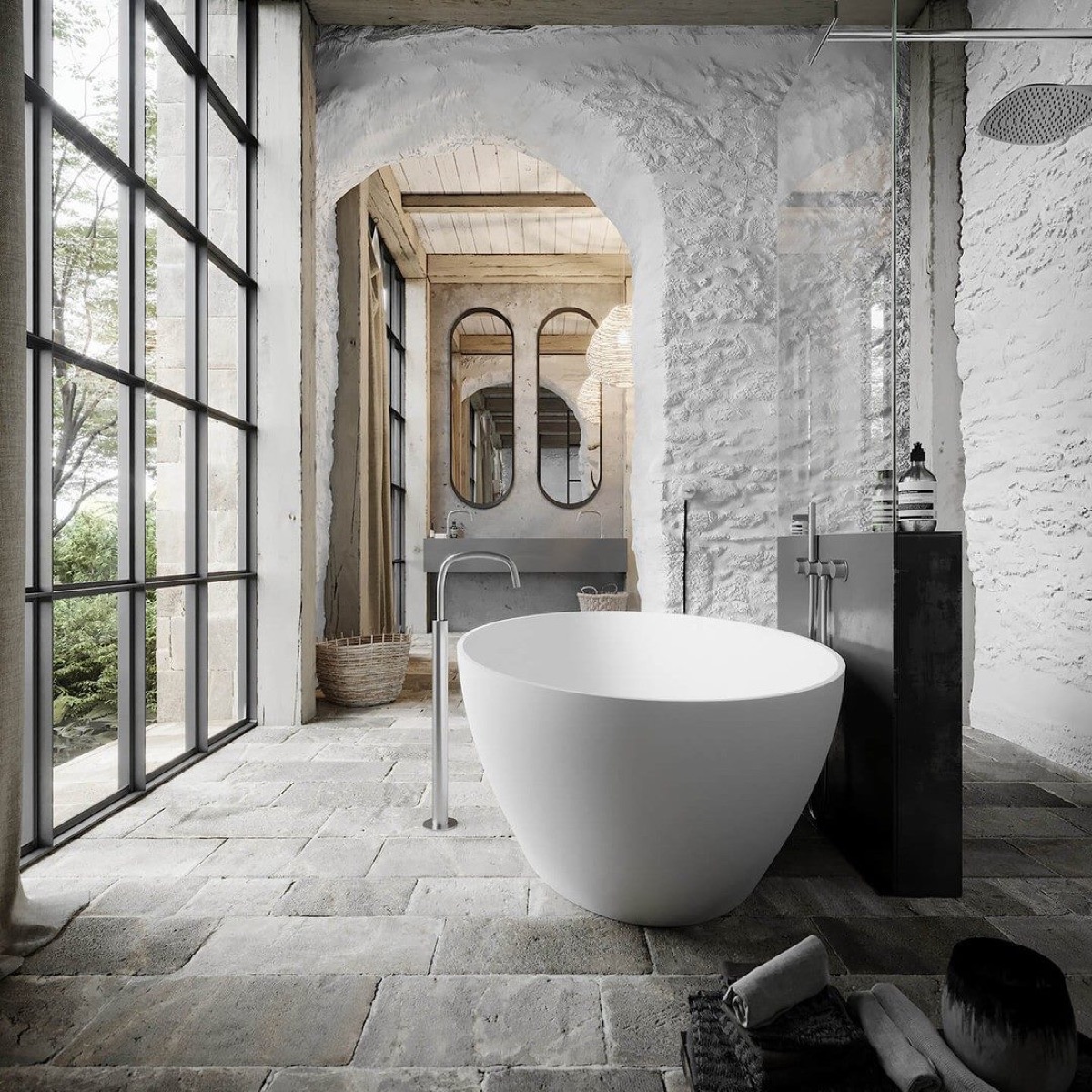 Natural Timeless Elegance, Timeless Bathroom Design 2021