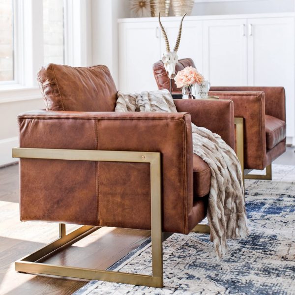 51 Leather Faux Chairs That, Leather Living Room Chairs