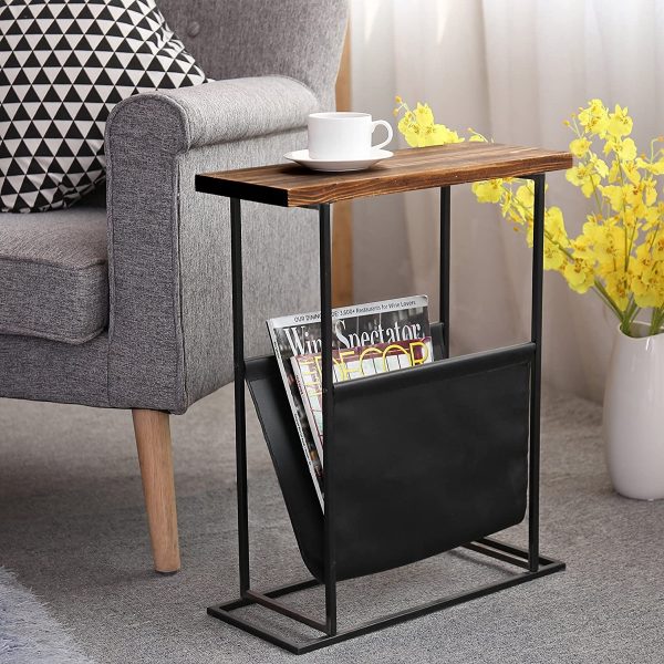 51 Bedside Tables That Blend, Faux Leather Bedside Tables With Glass Top