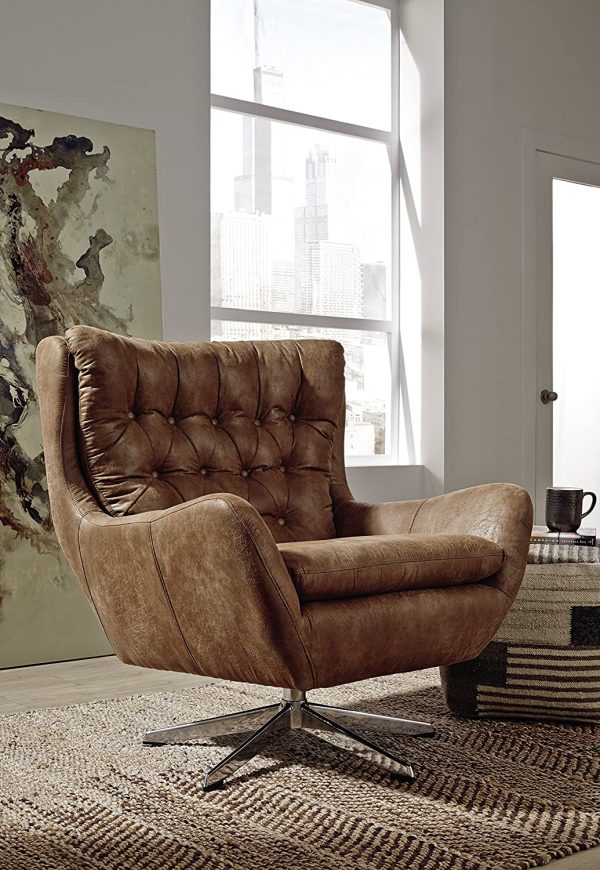 51 Leather Faux Chairs That, Oversized Brown Leather Chair