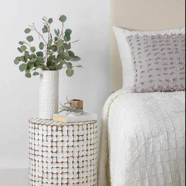51 Bedside Tables That Blend Convenience And Style In The Bedroom - Home Decorators Collection Upholstered Bedside Table
