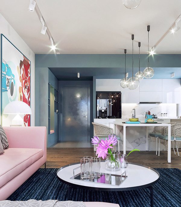 blue kitchen | Interior Design Ideas