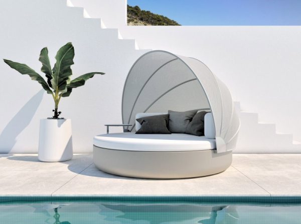 51 Outdoor Daybeds For Indulgent, Round Outdoor Couch With Canopy