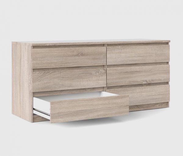 51 Dressers That Strike The Perfect Mix, Double Dresser Light Wood