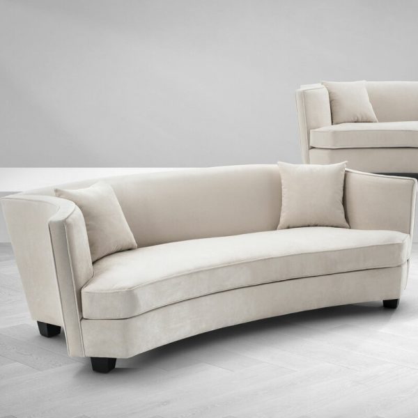 51 Curved Sofas That Make Lounging Look, Round Sofa For Bay Window