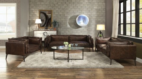 51 Leather Sofas To Add Effortless, Distressed Leather Sofa Set