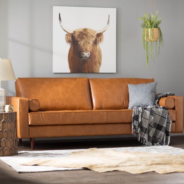 51 Leather Sofas To Add Effortless, Modern Rustic Leather Sofa