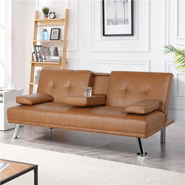 Couches Faux Leather Sofa Black Brown, Brown Faux Leather Couch