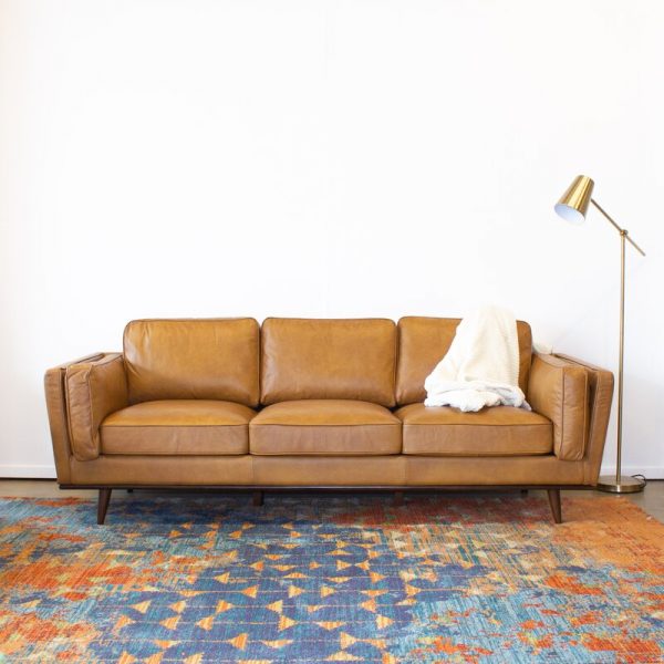 51 Leather Sofas To Add Effortless, Camel Color Leather Living Room Set