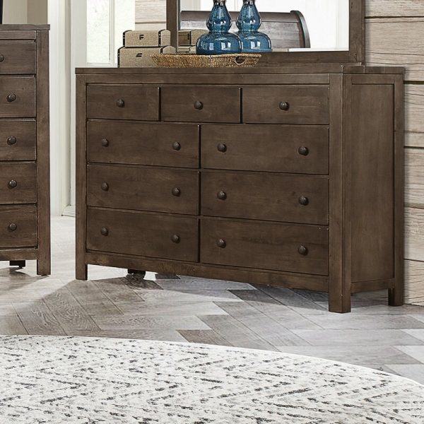 51 Dressers That Strike The Perfect Mix, 8 Drawer Dresser Dark Gray Stained