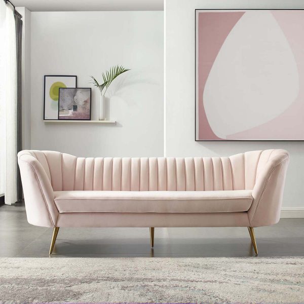 51 Curved Sofas That Make Lounging Look, Curved Back Sofa