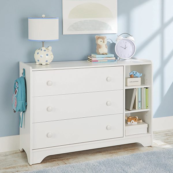 51 Dressers That Strike The Perfect Mix, White Dresser With Grey Drawers